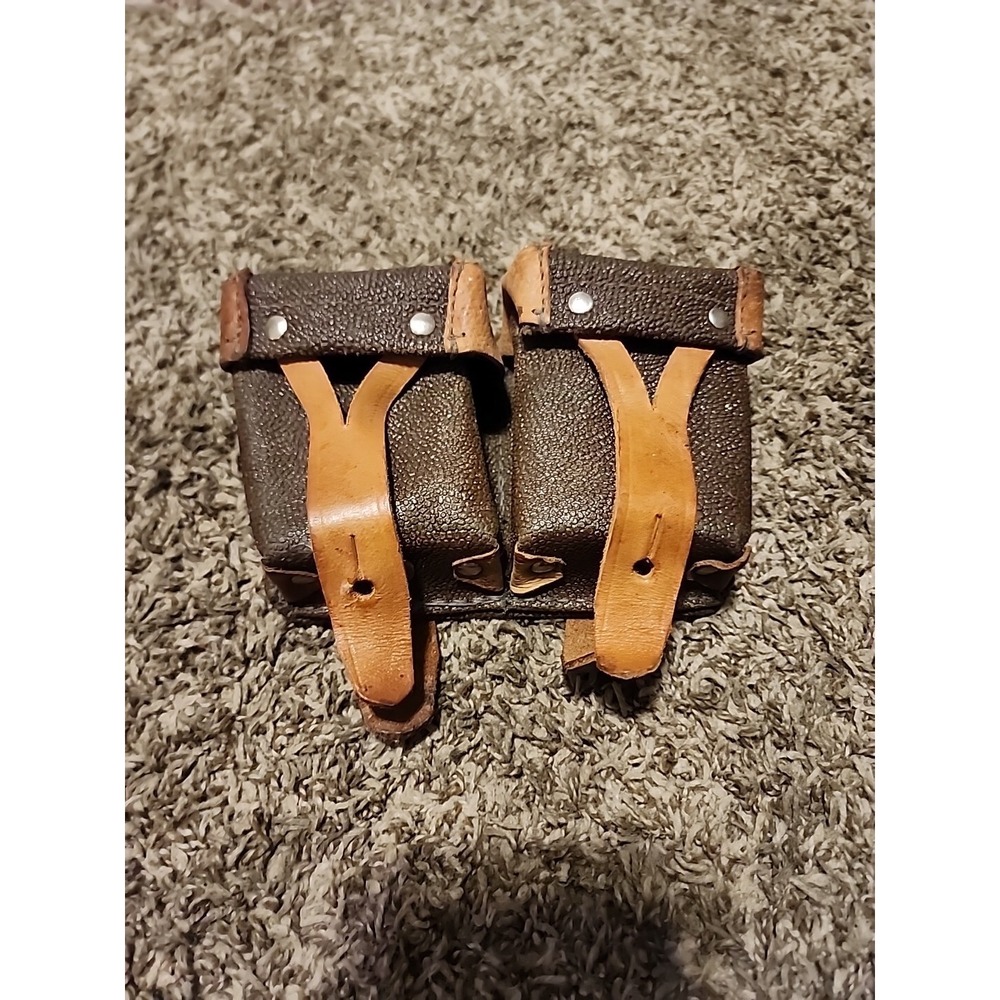 Original Russian-Soviet Nagant Two Pocket Ammo Pouch, Well Stamped & 68'‎ dated
